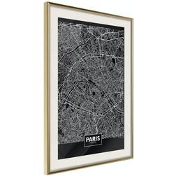 Arkiio Affisch Dark Map of Paris [Poster] 30x45 Poster